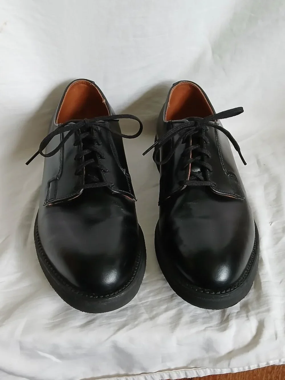 Vintage Red Wing Black Oxford Dress Shoes Postman 101s Mens 8B 1980s